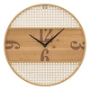 Orologio da parete con motivi decorativi in ferro e legno MDF per salotto e cucina