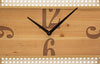 Orologio da parete con motivi decorativi in ferro e legno MDF per salotto e cucina