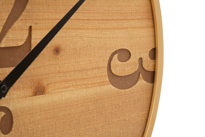 Orologio da parete con motivi decorativi in ferro e legno MDF per salotto e cucina