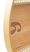 Orologio da parete con motivi decorativi in ferro e legno MDF per salotto e cucina