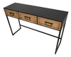 Console Hanoi struttura in metallo e legno MDF per interni