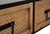 Console Hanoi struttura in metallo e legno MDF per interni