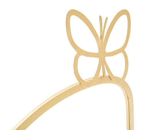 Mensole da parete in metallo color oro ripiano in vetro set da 2