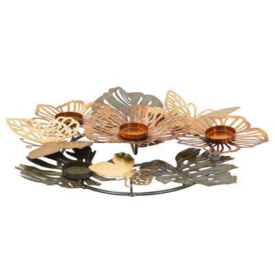 Porta candela decorativo struttura in metallo per interni