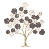 Pannello decorativo albero fiorito in ferro per decorazioni ambienti