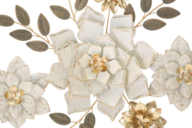 Composizione floreale decorativa in ferro per decorazioni ambienti