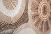Dipinto su tela Circly con inserti e telaio in legno per decorazioni ambienti