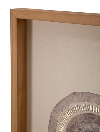 Stampa su tela Circly con inserti e telaio in legno per decorazioni ambienti