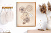 Stampa su tela Circly con inserti e telaio in legno per decorazioni ambienti