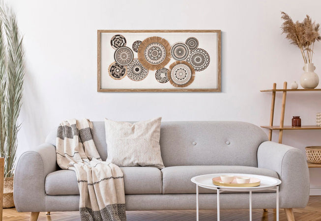Stampa su tela Marcy con telaio in legno per decorazioni ambienti