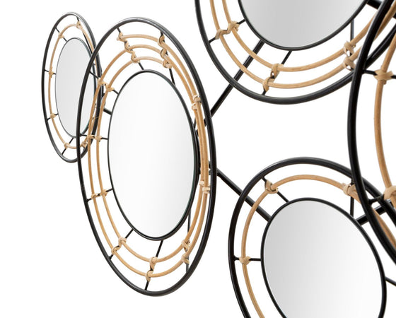 Pannello specchio decorativo Oporto in ferro per decorazioni ambienti