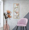 Pannello decorativo con specchi e farfalle in ferro per decorazioni ambienti