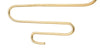 Porta candela da muro Alid in metallo color oro per interni set da 2