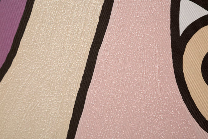Stampa su tela volti stile cubismo con telaio in legno per decorazioni ambienti