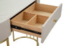 Console Montpellier struttura in metallo e legno ripiano in marmo per interni