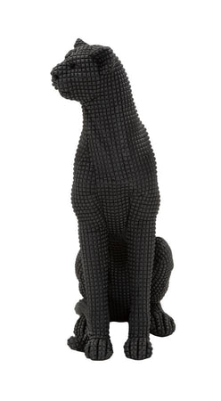 Scultura leopardo decorativo in poliresina per decorazioni ambienti