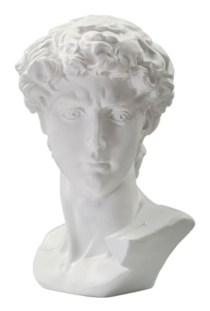 Scultura testa antica romana in poliresina per decorazioni ambienti