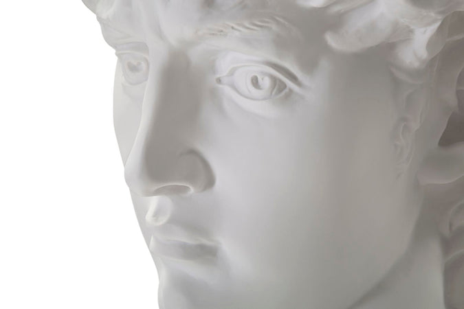 Scultura testa antica romana in poliresina per decorazioni ambienti