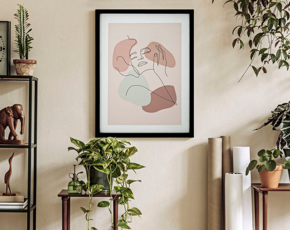 Stampa donna decorativa con cornice in MDF per decorazioni ambienti
