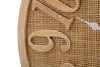 Orologio da parete in rattan e legno MDF per salotto e cucina