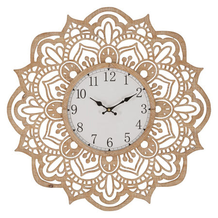 Orologio da parete cornice con pizzi e merletti in legno MDF per salotto e cucina