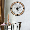Orologio da parete coppia in ferro e legno per salotto e cucina