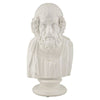 Scultura antica saggio in poliresina colore bianco per decorazioni ambienti