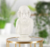 Scultura antica saggio in poliresina colore bianco per decorazioni ambienti