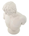 Scultura antica centurione in poliresina colore bianco per decorazioni ambienti
