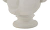 Scultura antica centurione in poliresina colore bianco per decorazioni ambienti