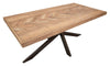 Tavolo da pranzo struttura in legno di acacia nilotica 180 x 90 x 77 cm