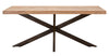 Tavolo da pranzo struttura in legno di acacia nilotica 180 x 90 x 77 cm