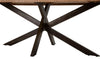 Tavolo da pranzo struttura in legno di acacia nilotica 180 x 90 x 77 cm