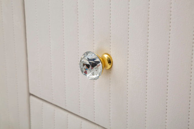 Mobile "Montpellier" struttura in metallo, legno e tessuto ripiano in marmo per interni