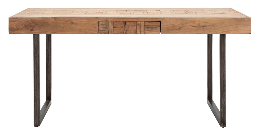 Tavolo "Mumbai" allungabile in legno di acacia per cucina e soggiorno 160/240 x 90 cm
