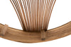 Bacheca da parete Fuji struttura in rattan con 2 mensole per interni