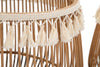Cestoni Fuji in rattan con decorazioni in tessuto per interni set da 2