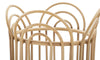 Porta vaso Panama in metallo con finiture in rattan per interni