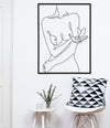 Pannello decorativo corpo femminile in ferro per decorazioni ambienti