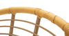 Sedia Panama in rattan gambe in metallo con cuscino per interni