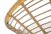 Sedia Panama in rattan gambe in metallo con cuscino per interni