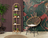 Sedia Panama in rattan gambe in metallo con cuscino per interni