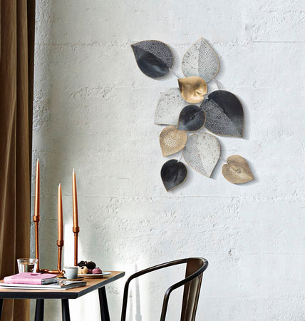 Pannello foglie decorative in ferro per decorazioni ambienti