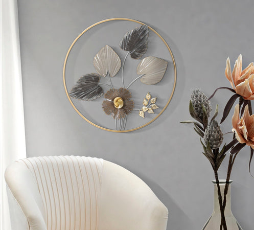 Pannello decorativo con anello in ferro per decorazioni ambienti
