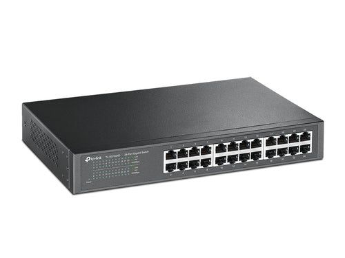 Switch TpLink SG1024D - Desktop 24-porte Gigabit - Innovativa tecnologia a basso consumo per un risparmio energetico sino al 25% - Supporta auto apprendimento MAC address, auto MDI/MDIX e Auto negozi