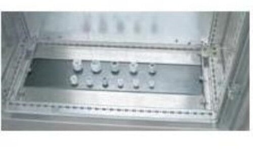 Flangia ingresso cavi con spazzole antipolvere per armadio rack 19 a pavimento