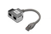 SDOPPIATORE SCHERMATO 5E 2 LINEE RJ45 (DN-93904)