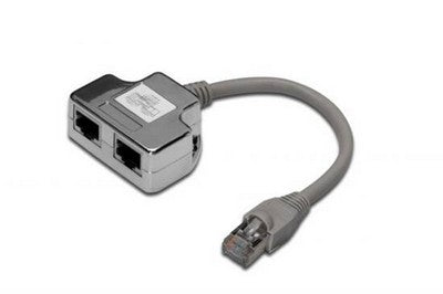 SDOPPIATORE SCHERMATO 5E 2 LINEE RJ45 (DN-93904)