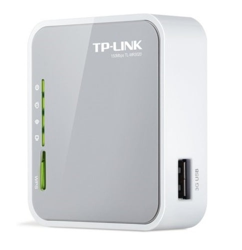 Router Wireless Portatile TpLink MR3020 - Wifi Lite N 150Mbps - Connessione Mobile 3G/3.75G mediante Usb - Piccolo e leggero da trasportare