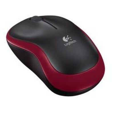 Mouse Cordless Logitech M185 - Micro ricevitore Wireless - 3 tasti - Wireless senza fili 2.4Ghz - Win/Mac - Nero/Rosso (910-002237)
